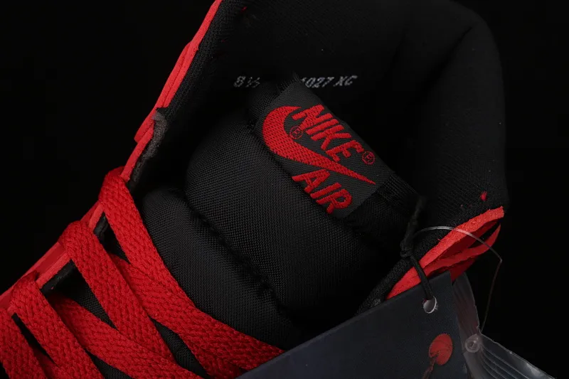 All categories Air Jordan Jordan series basketball shoes Air Jordan 1 High X version Air Jordan 1 Hi 85 AJ1 Joe 1 reverse black and red prohibited high-top basketball shoes BQ4422-600